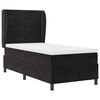 vidaXL Boxspringbett mit Matratze Schwarz 200 x 100 cm Samt
