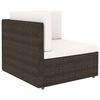 vidaXL 7-tlg. Garten-Lounge-Set Poly Rattan Braun