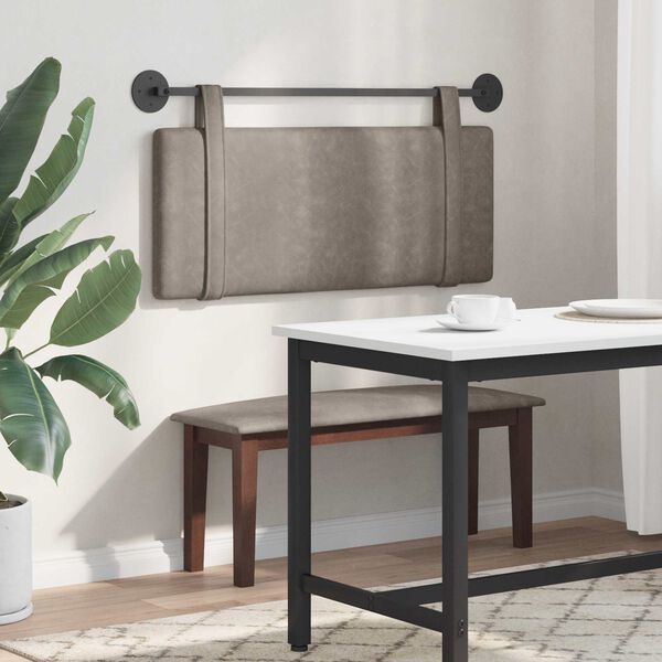 vidaXL H&auml;ngevorderseite Wandmontiert Grau 110 x 55 x 5 cm Antikes PU