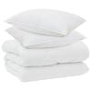 vidaXL Winterbettdecke 240 x 220 cm 450 GSM Mikrofaser Wei&szlig;