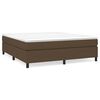 vidaXL Boxspringbettgestell Dunkelbraun 180x200 cm Stoff