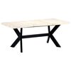 vidaXL Esstisch Wei&szlig; 180 x 90 x 75 cm Massivholz Mango