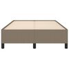 vidaXL Bettgestell ohne Matratze Taupe 120x190 cm Stoff
