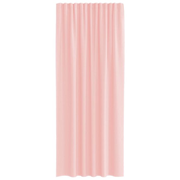 vidaXL Voile Vorh&auml;nge mit Stangentaschen 2 Stk. Rosa