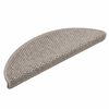 vidaXL Stufenmatten Selbstklebend Sisal-Optik 30Stk. 56x17x3cm Platina