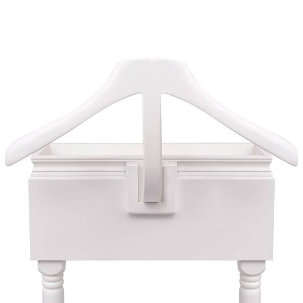 vidaXL Kleiderständer mit Schubladen Weiß Holz
