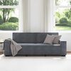 vidaXL 3-Sitzer-Sofa Dunkelgrau 220x78x84 cm Samt