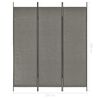 vidaXL Raumteiler Grau Stoff