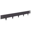 vidaXL Raseneinfassung 50 pcs 100 x 15 cm Stahl Schwarz