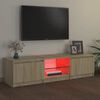 vidaXL TV-Schrank mit LED-Leuchten Sonoma-Eiche 140x40x36 cm