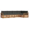 vidaXL Outdoor-Sofagarnitur 5 stk. Natur und Anthrazit