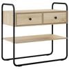 vidaXL Konsolentisch Sonoma-Eiche 80 x 40 x 75 cm Holzwerkstoff