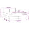 vidaXL Boxspringbett mit Matratze Schwarz 160x210 cm Samt