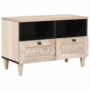 vidaXL TV-Einheiten mit Schubladen Wei&szlig; 70 x 33 x 46 cm Holzwerkstoff