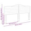 vidaXL Kopfteil Braun Eichen-Optik 200 cm Holzwerkstoff