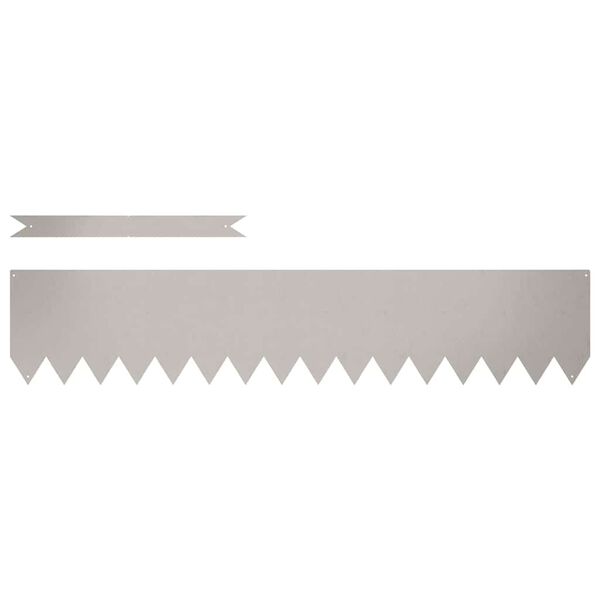 vidaXL Raseneinfassung 50 pcs Braun 100 x 0,05 x 20 cm Wetterfeststahl