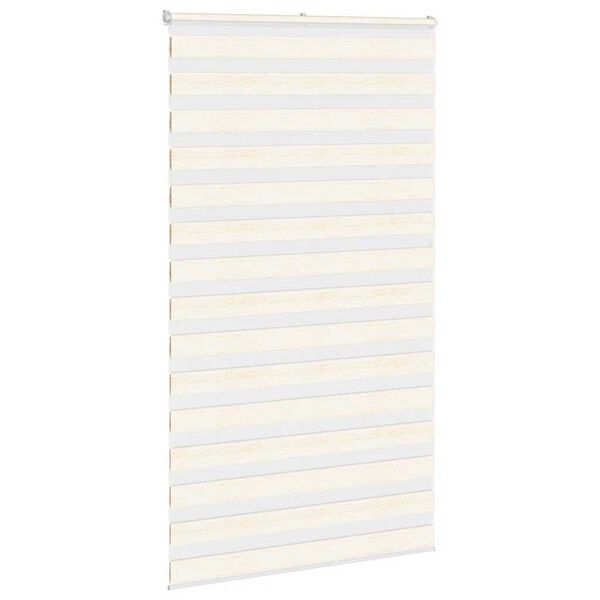 vidaXL Doppelrollo Marmorbeige 130x200cm Stoffbreite 125,9 cm Polyester
