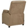 vidaXL Massagesessel Taupe Wildleder-Optik