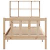 vidaXL Massivholzbett mit Regal ohne Matratze 90x200 cm Kiefer