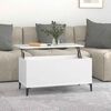 vidaXL Couchtisch Wei&szlig; 90x44,5x45 cm Holzwerkstoff