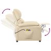 vidaXL Massagesessel Elektrisch Creme Stoff