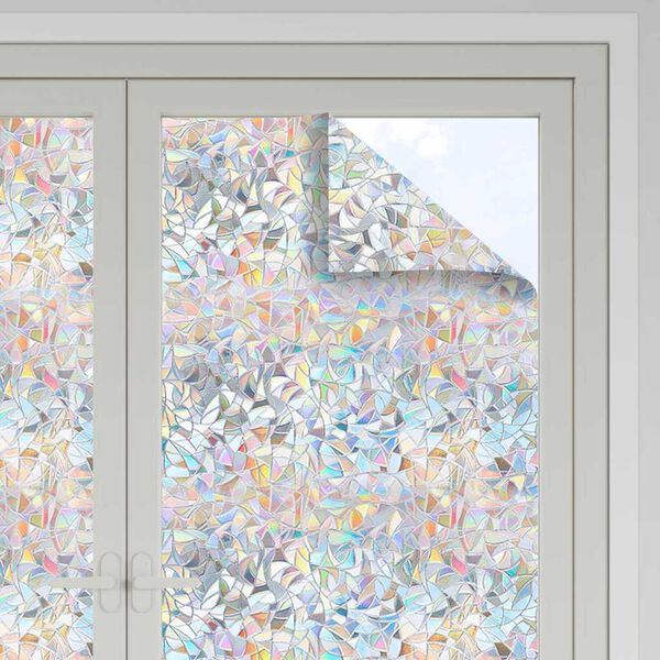 vidaXL Fensterfolie Transparent 90 x 500 cm PVC