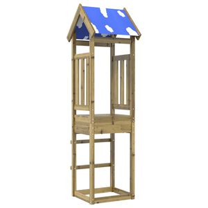 vidaXL Spielturm Braun Massives impr&auml;gniertes Holz