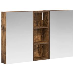 vidaXL Badezimmerschrank-Set 3 pcs 80 x 10,5 x 50 cm Holzwerkstoff