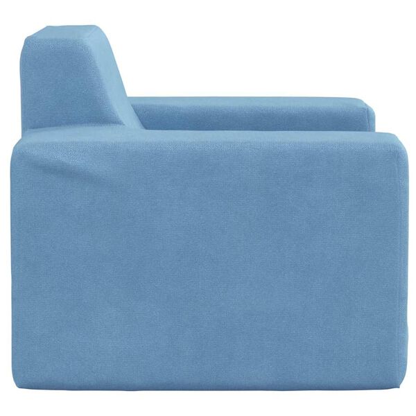 vidaXL Kindersofa Blau Weich Pl&uuml;sch