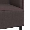 vidaXL Hoher R&uuml;cken Sofa 101cm Dunkelbraun Stoff