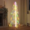 vidaXL Weihnachtsbaum mit 160 LEDs Mehrfarbig 150 cm Acryl