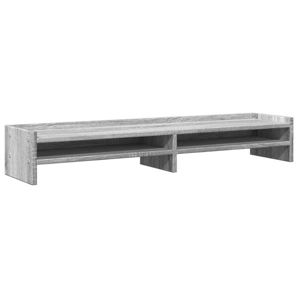 vidaXL Monitorst&auml;nder Grau Sonoma 100x24x16 cm Holzwerkstoff
