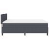 vidaXL Boxspringbett Dunkelgrau und Weiß 203 x 160 x 88 cm Cordstoff