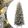 vidaXL K&uuml;nstlicher Weihnachtsbaum mit Schnee 150 LEDs 120 cm