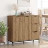 vidaXL Sideboard Artisan-Eiche 89,5 x 33 x 82 cm Holzwerkstoff