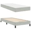 vidaXL Boxspringbett mit Matratze Hellgrau 90 x 220 cm Stoff