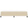 vidaXL Boxspringbett mit Matratze Creme 80 x 200 cm Stoff