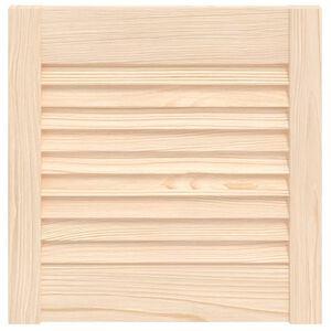 vidaXL Schrankt&uuml;r Lamellen-Design 39,5x39,4 cm Massivholz Kiefer