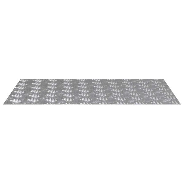 vidaXL Treppe Tritt Rechtwinklig 4 pcs Silber 80 x 50 cm Aluminium