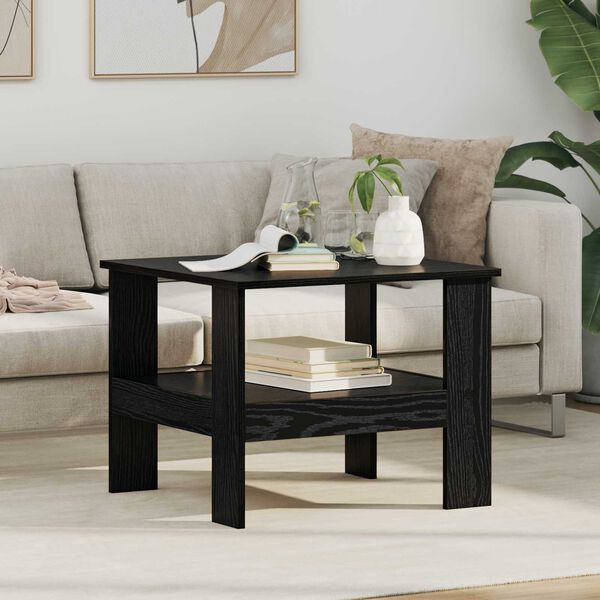 vidaXL Couchtisch Schwarz Eichen-Optik 57 x 55 x 45 cm Holzwerkstoff