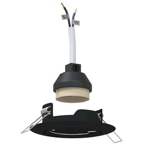 vidaXL Spotlights mit Strahlern 6 pcs Schwarz 9 x 9 cm Metall