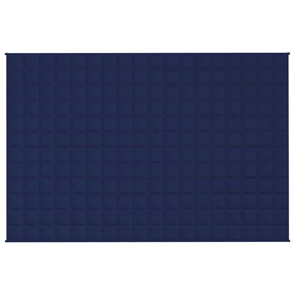vidaXL Gewichtsdecke Blau 120x180 cm 5 kg Stoff