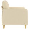 vidaXL 2-Sitzer-Sofa Creme 120 cm Stoff