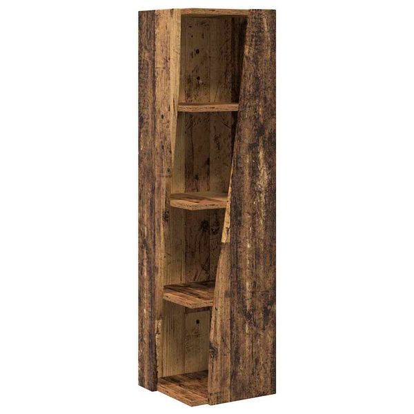 vidaXL Eckschrank Altholz 27,5x27x102cm Holzwerkstoff