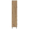vidaXL Highboard 2 pcs Artisan-Eiche Engineered Wood und Glas