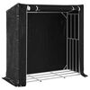 vidaXL Brennholzregal mit Regenschutz 200x80x200 cm Verzinkter Stahl