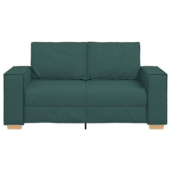 vidaXL 2-Sitzer Sofa Dunkelgr&uuml;n 160x78x84 cm Stoff