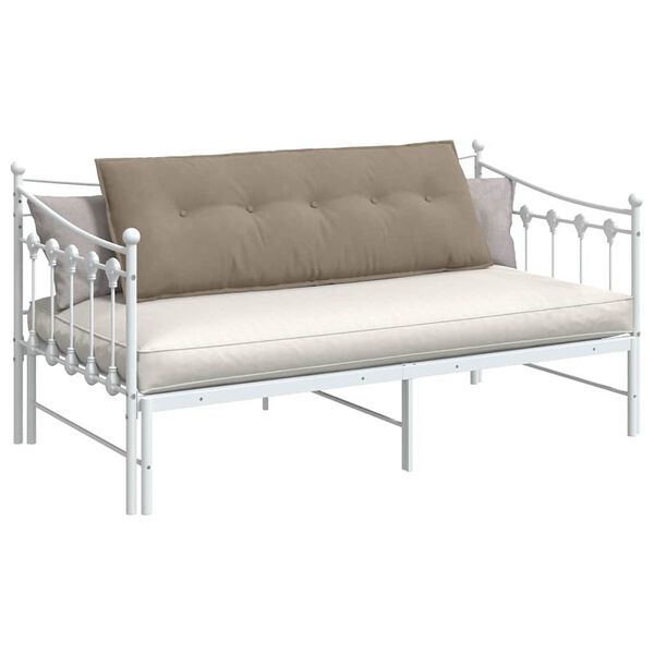 vidaXL R&uuml;ckenkissen Taupe 140 x 50 cm Mikrofaserstoff