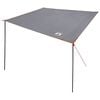 vidaXL Wohnwagenmarkise Personen 240 x 460 cm Grau und Orange Taft