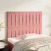 vidaXL Kopfteil Rosa 100 x 5 x 118/128 cm Samt